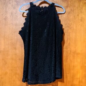 Berryou Black Lace Blouse, XL
